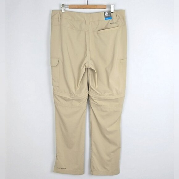 Columbia Women's Silver Ridge Utility Convertible Lightweight Pants Sand Size 16 - Picture 2 of 16